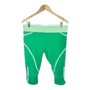 Lululemon Pace Crop High Rise Green Teal, Size 12